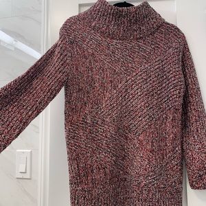 Mock neck over sized sweater